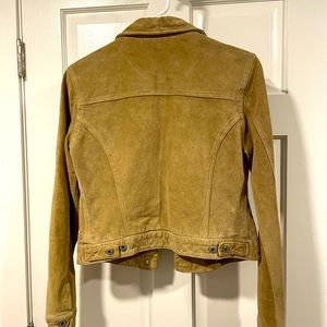 Gap Leather Suede trucker jacket